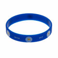 Blue - Front - Leicester City FC Official Rubber Foxes Crest Wristband