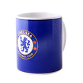 Blue - Front - Chelsea FC Official Fade Crest Design Ceramic Mug