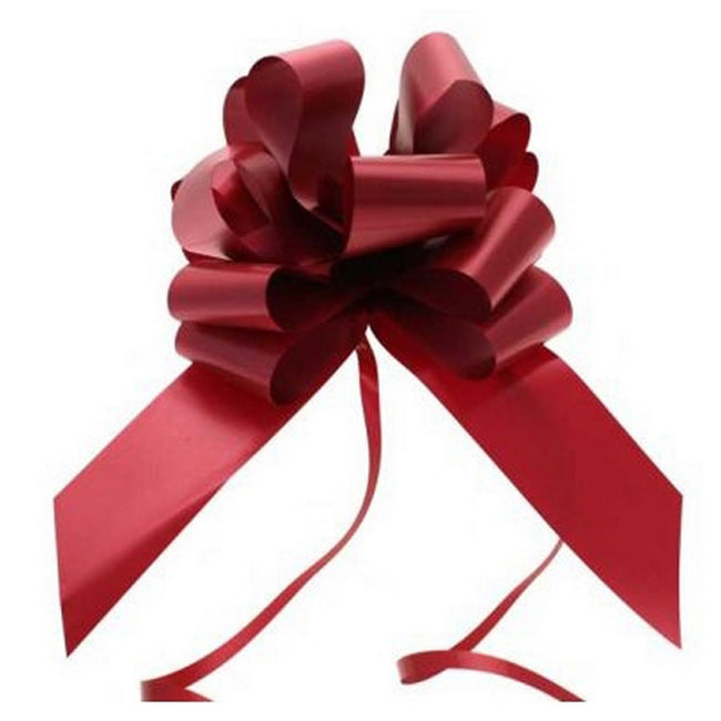 Burgundy - Front - Apac 50mm Pull Bows (Pack Of 20)