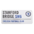 White-Black-Blue - Front - Chelsea FC Official Stamford Bridge Metal Football Club Street Sign