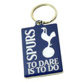Blue-White - Front - Tottenham Hotspur FC To Dare Is To Do Keyring In A Velvet Gift Bag