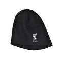 Black - Front - Liverpool FC Adults Unisex Crest Beanie Knitted Hat