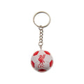 Red-White - Front - Liverpool FC Crest Ball Keyring