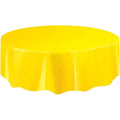 Yellow - Front - Unique Party Round Party Table Cover