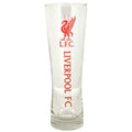 Clear-Red - Front - Liverpool FC Official Wordmark Football Crest Peroni Pint Glass