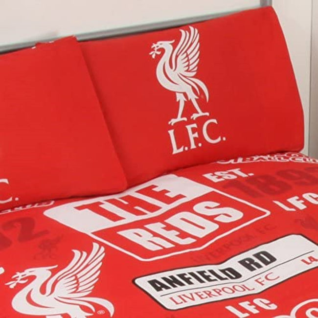 Red-White - Side - Liverpool FC Patch Duvet Set