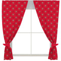 Red - Front - Arsenal FC Crest Tab Top Curtains (Pack of 2)