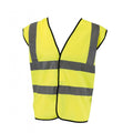 Yellow - Back - Glenwear Class 2 High Vis Vest