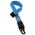 Sky Blue - Back - Manchester City FC Deluxe Crest Lanyard