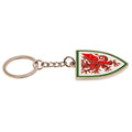 Red-White - Back - FA Wales Crest Keyring