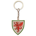 Red-White - Front - FA Wales Crest Keyring