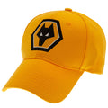 Yellow-Black - Front - Wolverhampton Wanderers FC Crest Baseball Cap