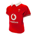 Red-White - Side - Wales RU Baby Home Kit T-Shirt & Shorts Set