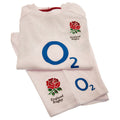 White - Side - England RFU Baby Home Kit T-Shirt & Shorts Set