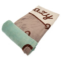 Mint Green-Brown-Cream - Back - Pusheen Premium Coral Fleece Blanket