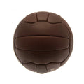 Brown - Back - Tottenham Hotspur FC Official Retro Heritage Leather Ball