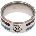 Silver-Claret-Blue - Front - West Ham United FC Colour Stripe Ring