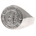 Silver - Front - Chelsea FC Silver Plated Crest Ring
