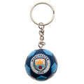Blue - Front - Manchester City FC Football Keyring