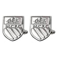 Silver - Back - Manchester City FC Chrome Cufflinks