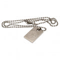 Silver - Front - Leicester City FC Dog Tag And Chain