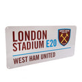 White - Back - West Ham United FC Street Sign