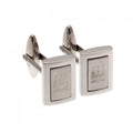 Silver - Front - Manchester City FC Stainless Steel Framed Cufflinks