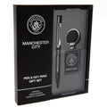 Black-Silver - Back - Manchester City FC Pen and Keyring Set