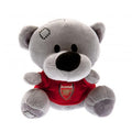 Grey-Red - Front - Arsenal FC Timmy Bear Plush Toy