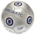 Silver - Front - Chelsea FC Printed Players Signatures Signed Football