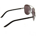 Black-Silver - Back - Wales RU Unisex Adult Aviator Sunglasses