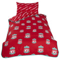Red-White-Green - Front - Liverpool FC Crest Coverless Duvet