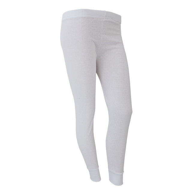 White - Front - FLOSO Ladies-Womens Thermal Underwear Long Jane-Johns (Standard Range)
