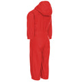 Signal Red - Back - Trespass Kids Unisex Dripdrop Padded Waterproof Rain Suit