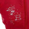 Signal Red - Side - Trespass Baby Unisex Dripdrop Padded Waterproof Rain Suit