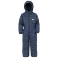 Navy Blue - Front - Trespass Baby Unisex Dripdrop Padded Waterproof Rain Suit