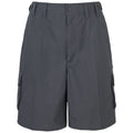 Graphite - Front - Trespass Mens Gally Water Repellent Hiking Cargo Shorts