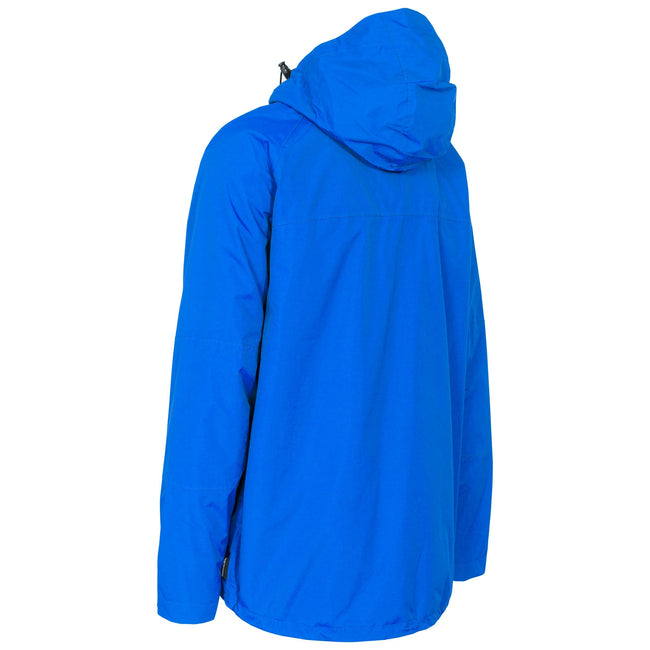 Blue - Lifestyle - Trespass Mens Corvo Hooded Full Zip Waterproof Jacket-Coat