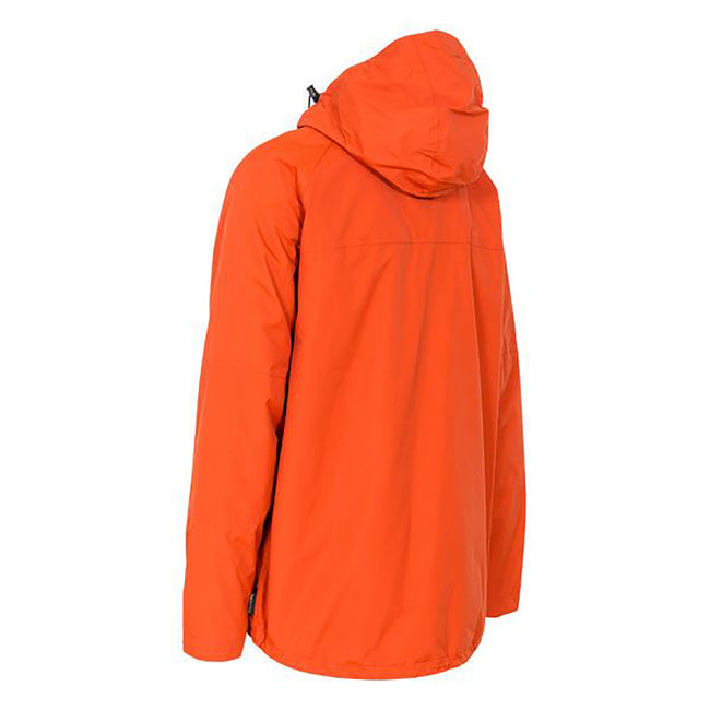 Burnt Orange - Lifestyle - Trespass Mens Corvo Hooded Full Zip Waterproof Jacket-Coat