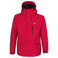 Red - Front - Trespass Mens Corvo Hooded Full Zip Waterproof Jacket-Coat