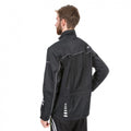 Black - Side - Trespass Mens Axle Waterproof Full Zip Active Jacket