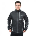 Black - Front - Trespass Mens Axle Waterproof Full Zip Active Jacket