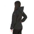 Black - Close up - Trespass Womens-Ladies Madalin Waterproof 3-In-1 Jacket