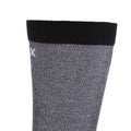 Black - Side - Trespass Mens Tippo Two Tone Lightweight Coolmax Socks (1 Pair)
