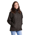 Black - Back - Trespass Womens-Ladies Lanna II Waterproof Jacket
