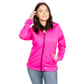 Pink Glow - Side - Trespass Womens-Ladies Sisely Waterpoof Softshell Jacket