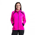 Pink Glow - Side - Trespass Womens-Ladies Covered Waterproof Shell Jacket