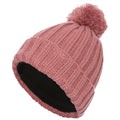 Dusty Rose - Side - Trespass Womens-Ladies Alisha Winter Pom Pom Hat
