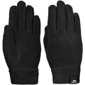 Black - Front - Trespass Childrens Girls Plummet II Fleece Gloves