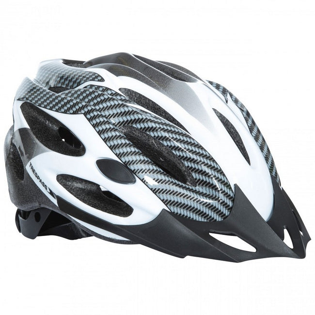 White - Back - Trespass Adults Unisex Crankster Cycling Helmet